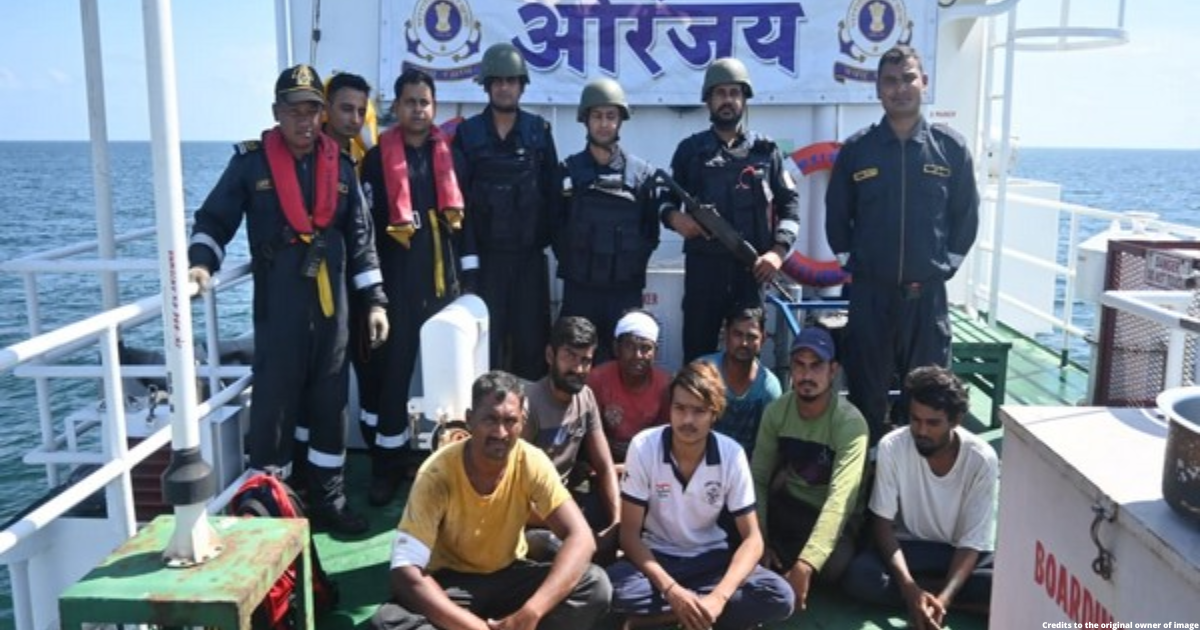 Indian Coast Guard frees six Indian fishermen from Pakistani captivity in high seas along maritime border